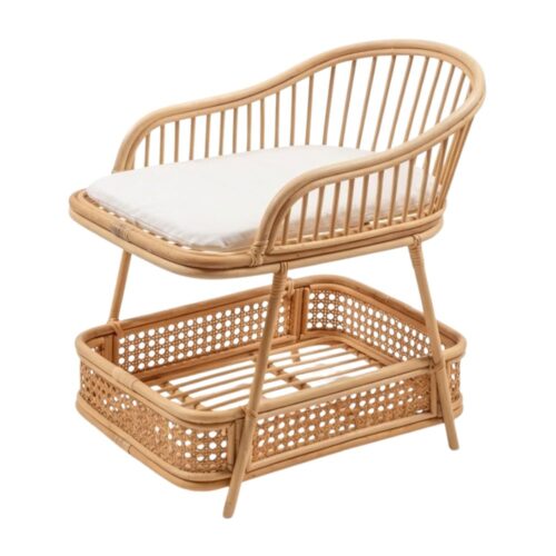 Rattan Baby Doll Changing Table Toy, rattan kids toys, rattan kids furniture, wholesale, bulk, childrens
