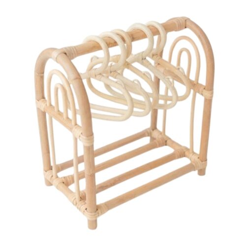 rattan baby doll clothes rack, rattan kids toys, rattan kids furniture, wholesale, bulk, childrens