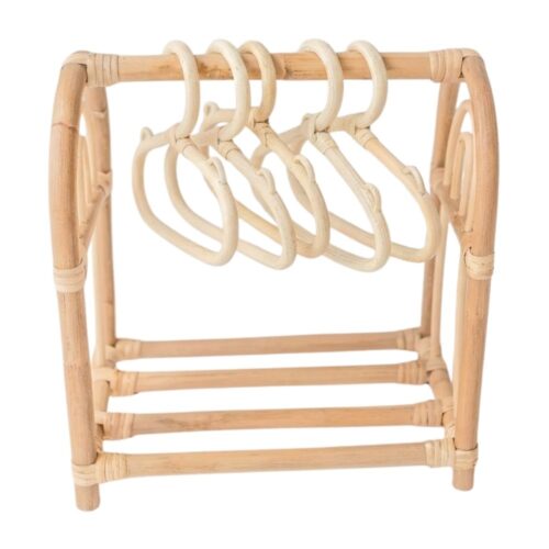rattan baby doll clothes rack, rattan kids toys, rattan kids furniture, wholesale, bulk, childrens