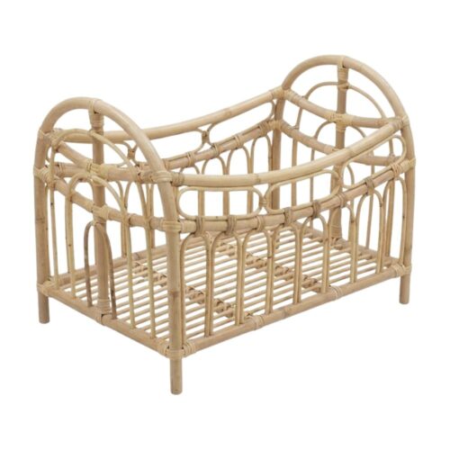 rattan baby doll cradle, rattan kids toys, rattan kids furniture, wholesale, bulk, childrens