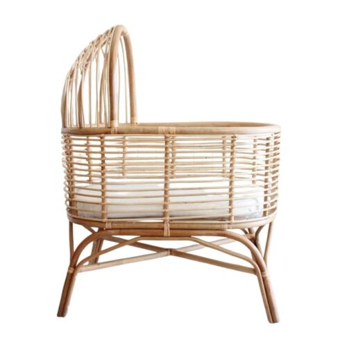 rattan baby doll cradle wholesale, rattan kids toys, rattan kids furniture, wholesale, bulk, childrens