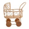 Rattan Baby Doll Pram Wholesale, wicker, doll buggy, doll stroller, rattan kids toys, rattan kids furniture, wholesale, bulk, childrens