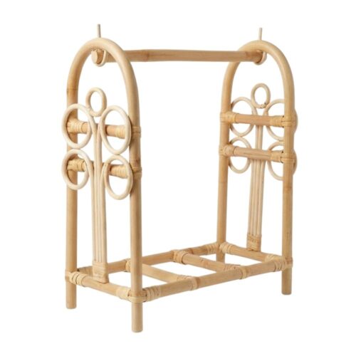 Rattan Barbie Doll Clothes Hanger, rattan kids toys, rattan kids furniture, wholesale, bulk, childrens