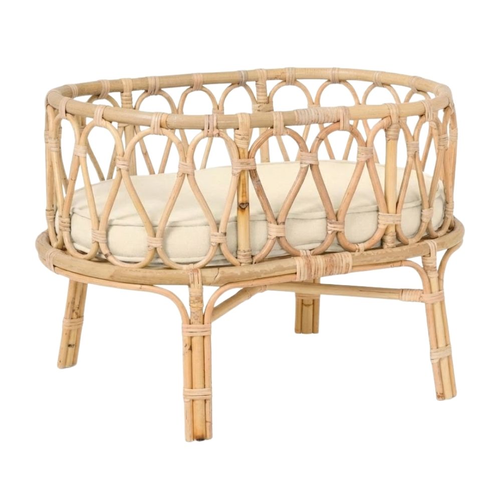 rattan barbies cradle, rattan kids toys, rattan kids furniture, wholesale, bulk, childrens