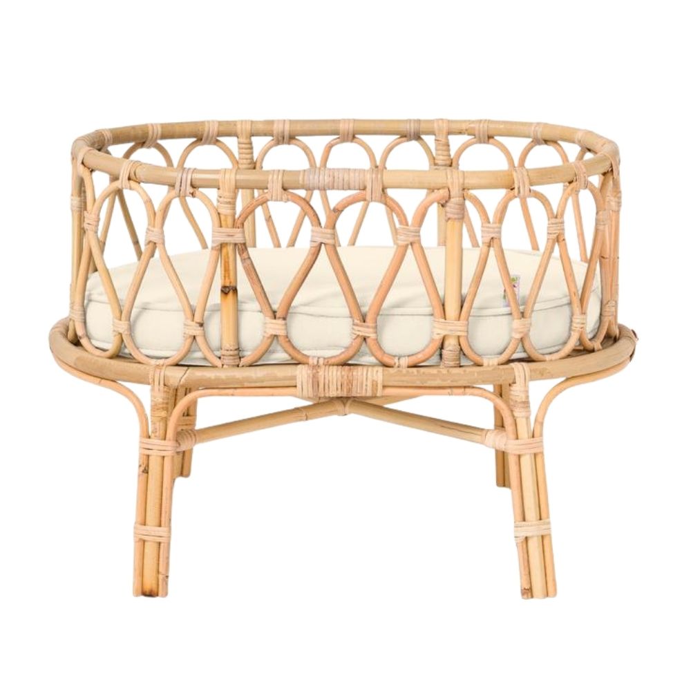 rattan barbies cradle, rattan kids toys, rattan kids furniture, wholesale, bulk, childrens