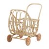 Rattan Doll Carriage, wicker, doll buggy, doll stroller, rattan kids toys, rattan kids furniture, wholesale, bulk, childrens