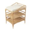 Rattan Doll Changing Table with Storage, rattan kids toys, rattan kids furniture, wholesale, bulk, childrens