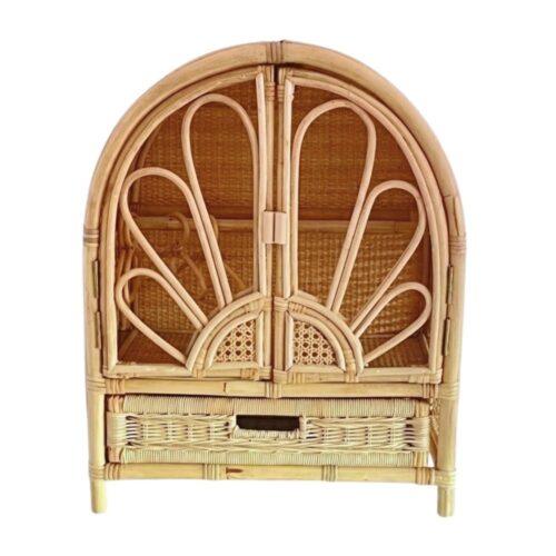 Rattan Doll Closet and Hangers, rattan kids toys, rattan kids furniture, wholesale, bulk, childrens