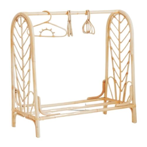 Rattan Doll Clothes Rack, rattan kids toys, rattan kids furniture, wholesale, bulk, childrens