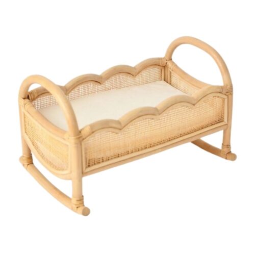 rattan doll cradle, rattan kids toys, rattan kids furniture, wholesale, bulk, childrens