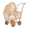 Rattan Doll Pram Australia, wicker, doll buggy, doll stroller, rattan kids toys, rattan kids furniture, wholesale, bulk, childrens