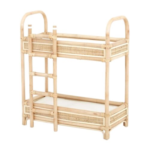 Rattan Doll Toys Bunk Bed, rattan kids toys, rattan kids furniture, wholesale, bulk, childrens