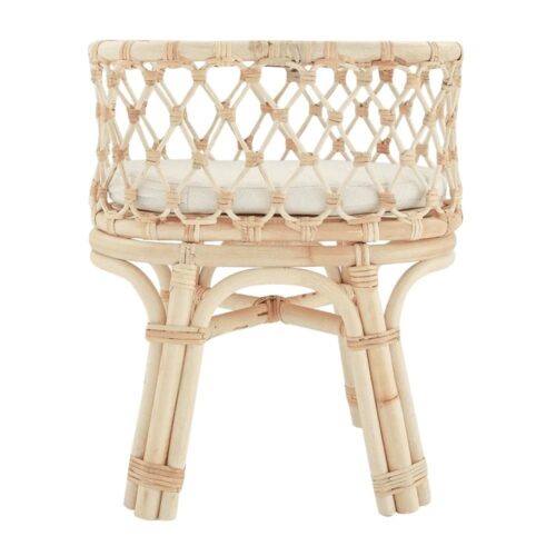 Rattan Doll's Bassinet, rattan kids toys, rattan kids furniture, wholesale, bulk, childrens