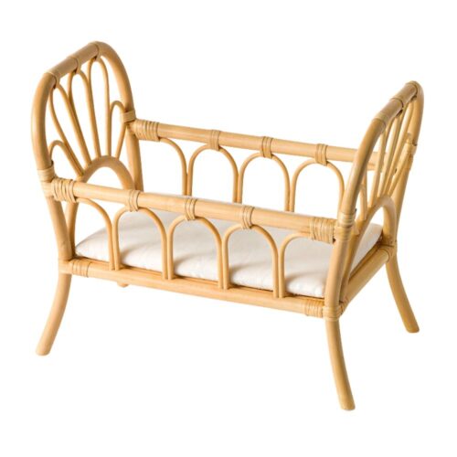 Rattan Dolls Bed Crib, rattan kids toys, rattan kids furniture, wholesale, bulk, childrens