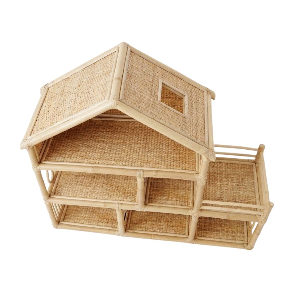 Rattan Dolls House Kids Toys, rattan kids toys, rattan kids furniture, wholesale, bulk, childrens