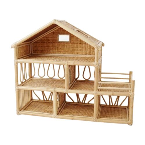 Rattan Dolls House Kids Toys, rattan kids toys, rattan kids furniture, wholesale, bulk, childrens
