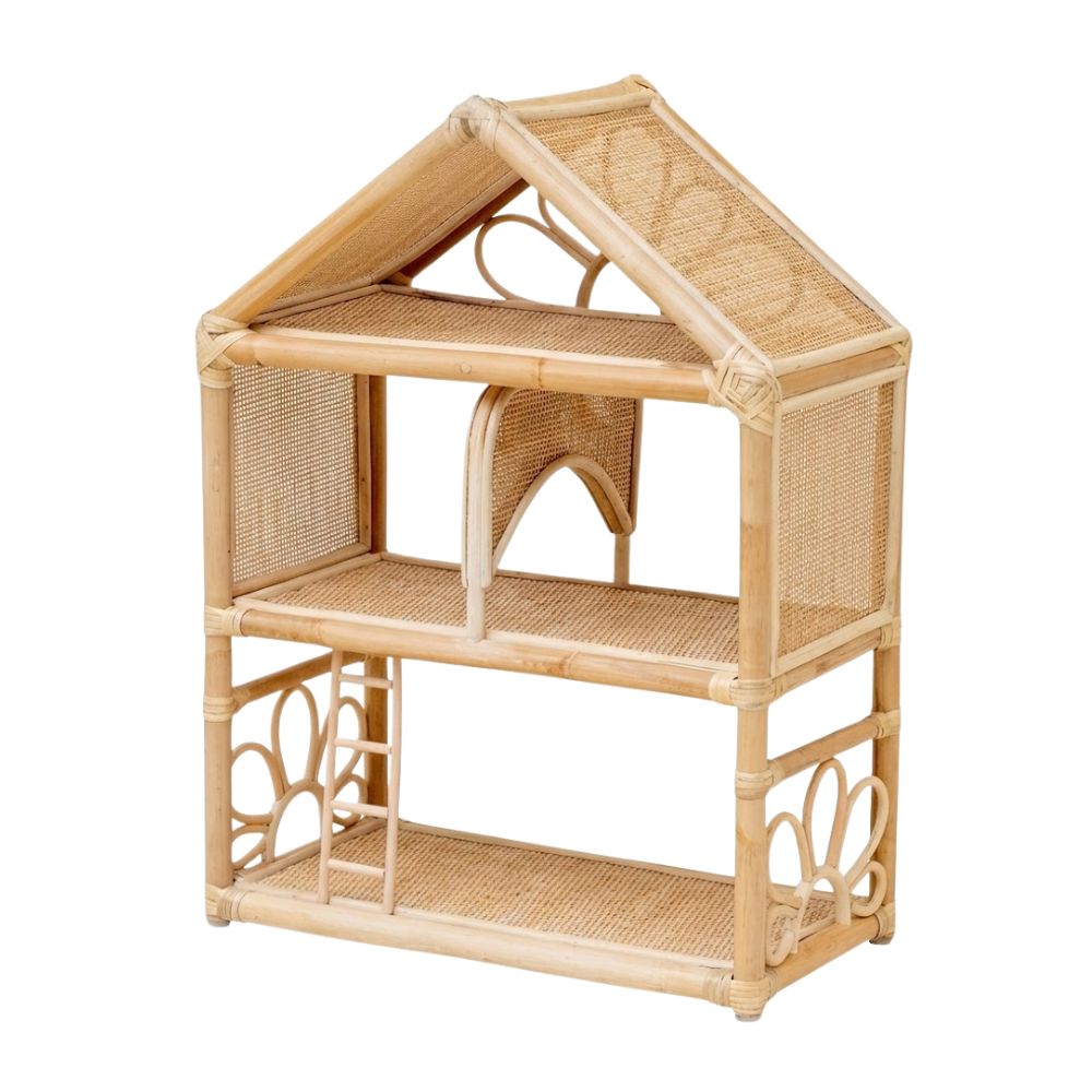 Rattan Extra Large Doll House, rattan kids toys, rattan kids furniture, wholesale, bulk, childrens