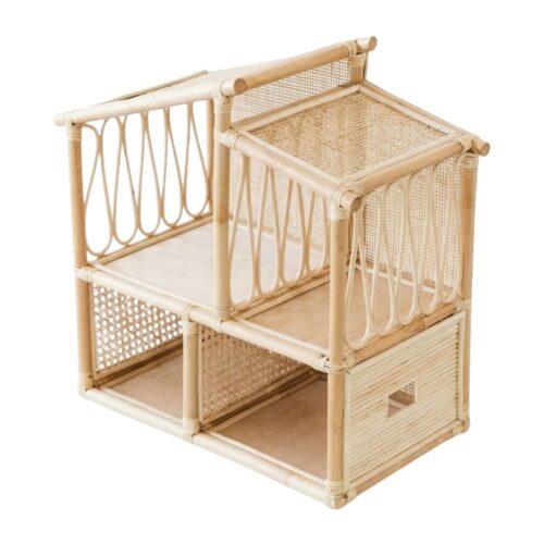 Rattan Lol Doll House, rattan kids toys, rattan kids furniture, wholesale, bulk, childrens