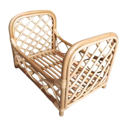 rattan newborn baby photograph basket doll bassinet, rattan kids furniture, wholesale, bulk, childrens