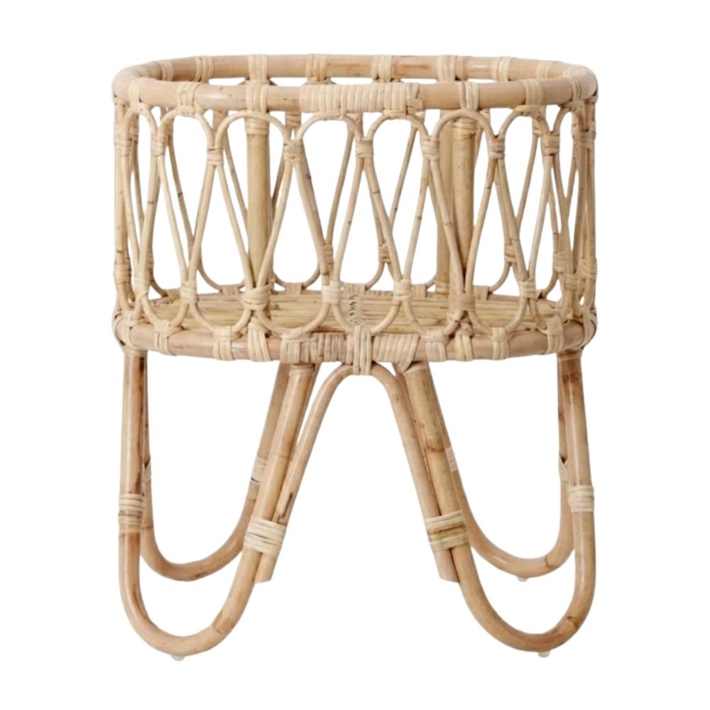 rattan play bassinet for dolls, rattan kids furniture, wholesale, bulk, childrens