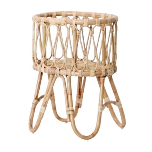 rattan play bassinet for dolls, rattan kids furniture, wholesale, bulk, childrens