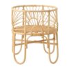 sun motif rattan doll bassinet, rattan kids furniture, wholesale, bulk, childrens