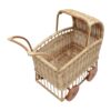 Vintage Rattan Doll Pram, wicker, doll buggy, doll stroller, rattan kids toys, rattan kids furniture, wholesale, bulk, childrens