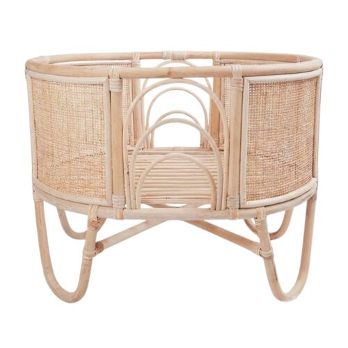 wicker doll cradle kids toys, rattan kids furniture, wholesale, bulk, childrens