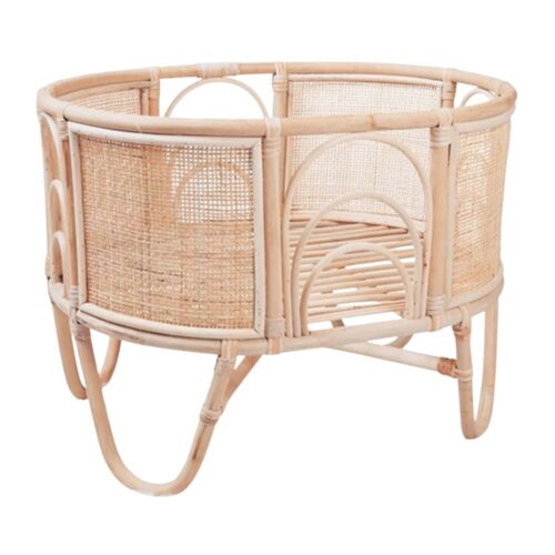 wicker doll cradle kids toys, rattan kids furniture, wholesale, bulk, childrens