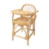 Wicker Doll High Chair, rattan kids toys, rattan kids furniture, wholesale, bulk, childrens