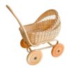 Wicker Doll Pram Australia, wicker, doll buggy, doll stroller, rattan kids toys, rattan kids furniture, wholesale, bulk, childrens