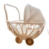 Wicker Doll Pram UK, wicker, doll buggy, doll stroller, rattan kids toys, rattan kids furniture, wholesale, bulk, childrens