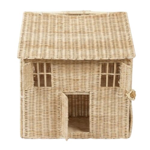 Wicker Dolls House, rattan kids toys, rattan kids furniture, wholesale, bulk, childrens