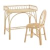 Children's Rattan Study Desk and Chair, rattan kids furniture, rattan kids chair, rattan kids table, rattan kids table and chairs set, rattan toddler chair, rattan toddler table and chairs, wholesale, bulk, Vietnam, factory
