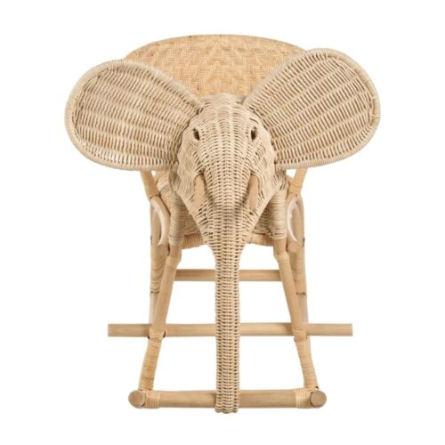 Elephant Rattan Rocking Kids Chair, rattan kids furniture, rattan kids chair, rattan kids table, rattan kids table and chairs set, rattan toddler chair, rattan toddler table and chairs, wholesale, bulk, Vietnam, factory