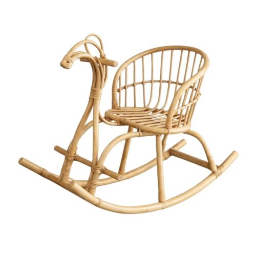 Horse Rattan Rocking Chair for Kids, rattan kids furniture, rattan kids chair, rattan kids table, rattan kids table and chairs set, rattan toddler chair, rattan toddler table and chairs, wholesale, bulk, Vietnam, factory