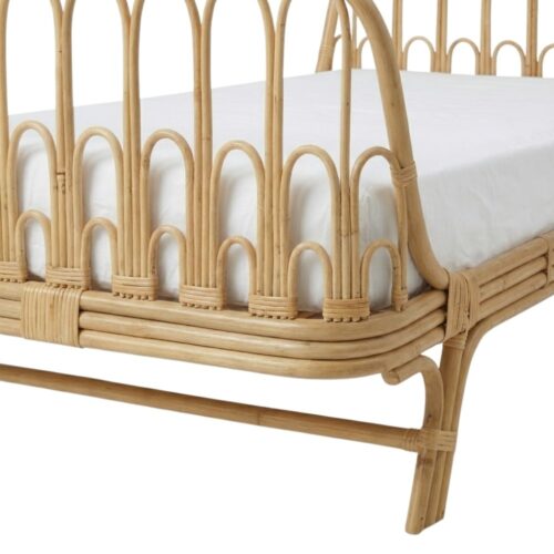 Kids King Single Rattan Bed, rattan kid's bed, rattan baby cot, rattan kids toys, rattan kids furniture, wholesale, bulk