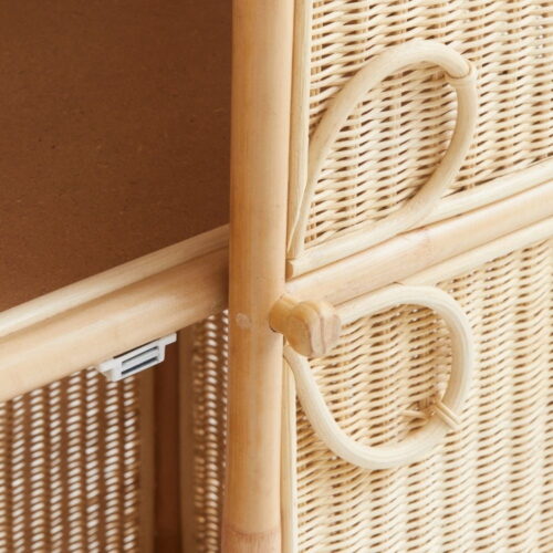 Kids Rattan Clothing Wardrobe, dresser, rattan kids furniture, wholesale, bulk, manufacture, Vietnam