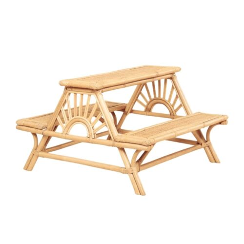 Kids Rattan Picnic Table, rattan kids furniture, rattan kids chair, rattan kids table, rattan kids table and chairs set, rattan toddler chair, rattan toddler table and chairs, wholesale, bulk, Vietnam, factory