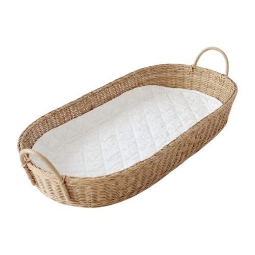 Rattan Baby Changing Basket, rattan kids furniture, wholesale, bulk, manufacture, Vietnam