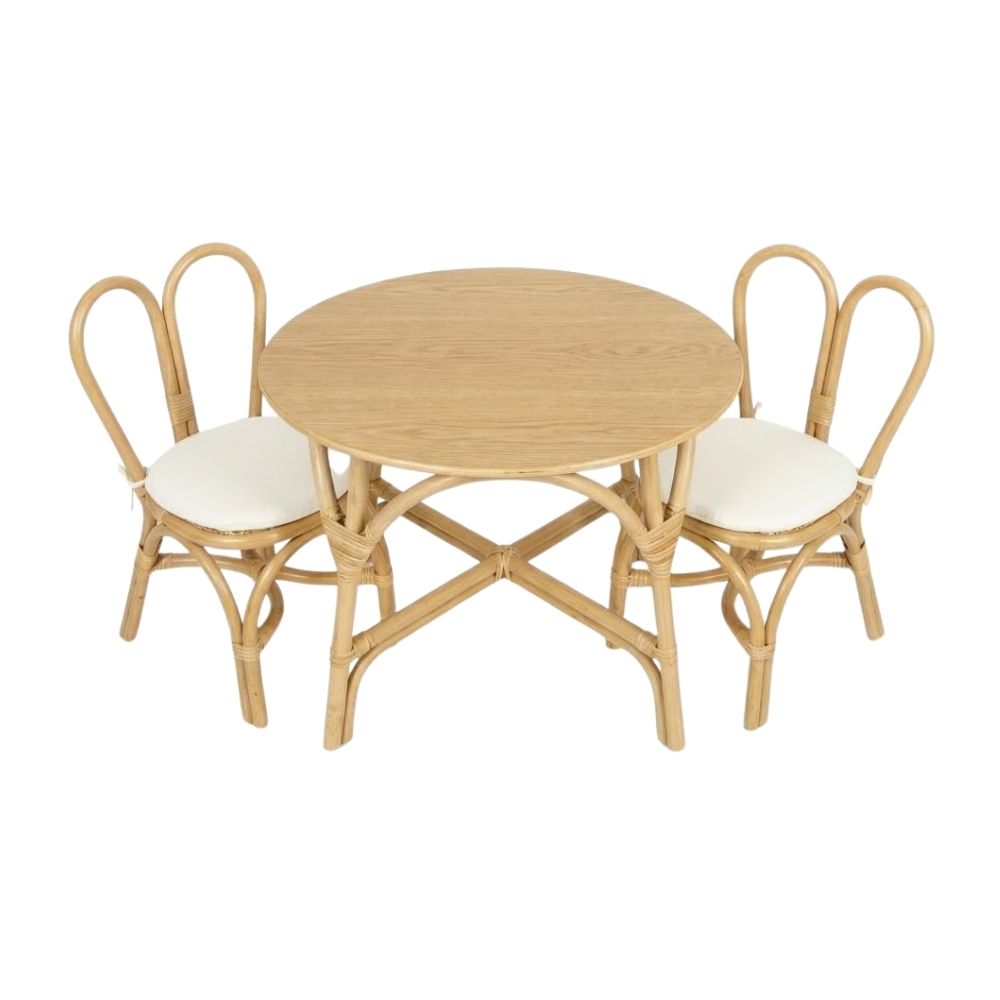 Rattan Bunny Chairs and Table for Toddler, rattan kids furniture, rattan kids chair, rattan kids table, rattan kids table and chairs set, rattan toddler chair, rattan toddler table and chairs, wholesale, bulk, Vietnam, factory