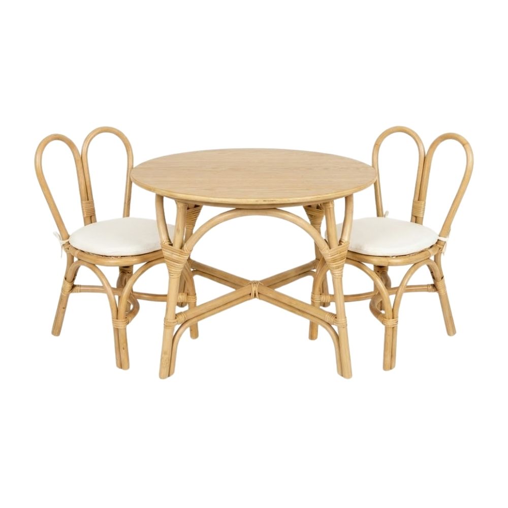 Rattan Bunny Chairs and Table for Toddler, rattan kids furniture, rattan kids chair, rattan kids table, rattan kids table and chairs set, rattan toddler chair, rattan toddler table and chairs, wholesale, bulk, Vietnam, factory