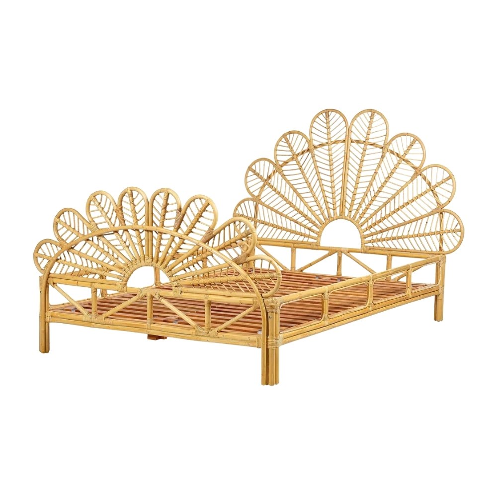 Rattan Kids Queen Bed, rattan kid's bed, rattan baby cot, rattan kids toys, rattan kids furniture, wholesale, bulk