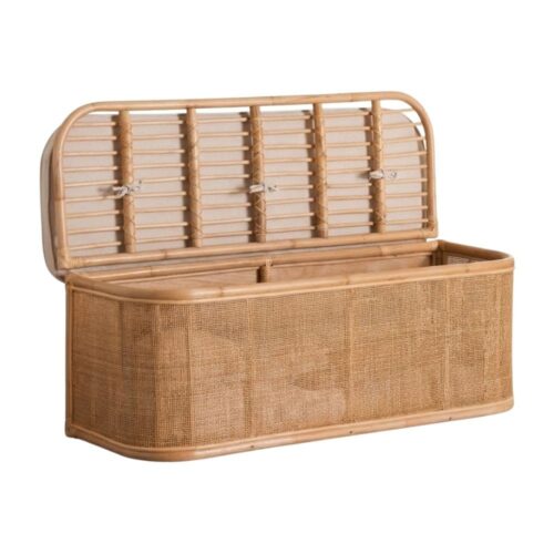 Rattan Kids Trunk Bench, kids furniture, rattan kids cabinet, rattan kids trunk storage, rattan kids storage bench, rattan kids toy chest, wholesale, bulk, Vietnam, manufacture