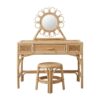 Rattan Kids Vanity & Stool, rattan kids dressing table, rattan kids makeup table, rattan kids furniture, rattan kids chair, rattan kids table, rattan kids table and chairs set, rattan toddler chair, rattan toddler table and chairs, wholesale, bulk, Vietnam, factory