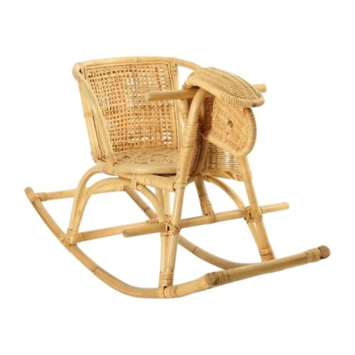 Rattan Sheep Rocking Chair for Kids, rattan kids furniture, rattan kids chair, rattan kids table, rattan kids table and chairs set, rattan toddler chair, rattan toddler table and chairs, wholesale, bulk, Vietnam, factory