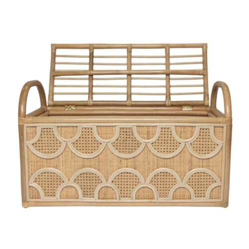 Rattan Storage Trunk Box Kids Furniture, kids furniture, rattan kids cabinet, rattan kids trunk storage, rattan kids storage bench, rattan kids toy chest, wholesale, bulk, Vietnam, manufacture