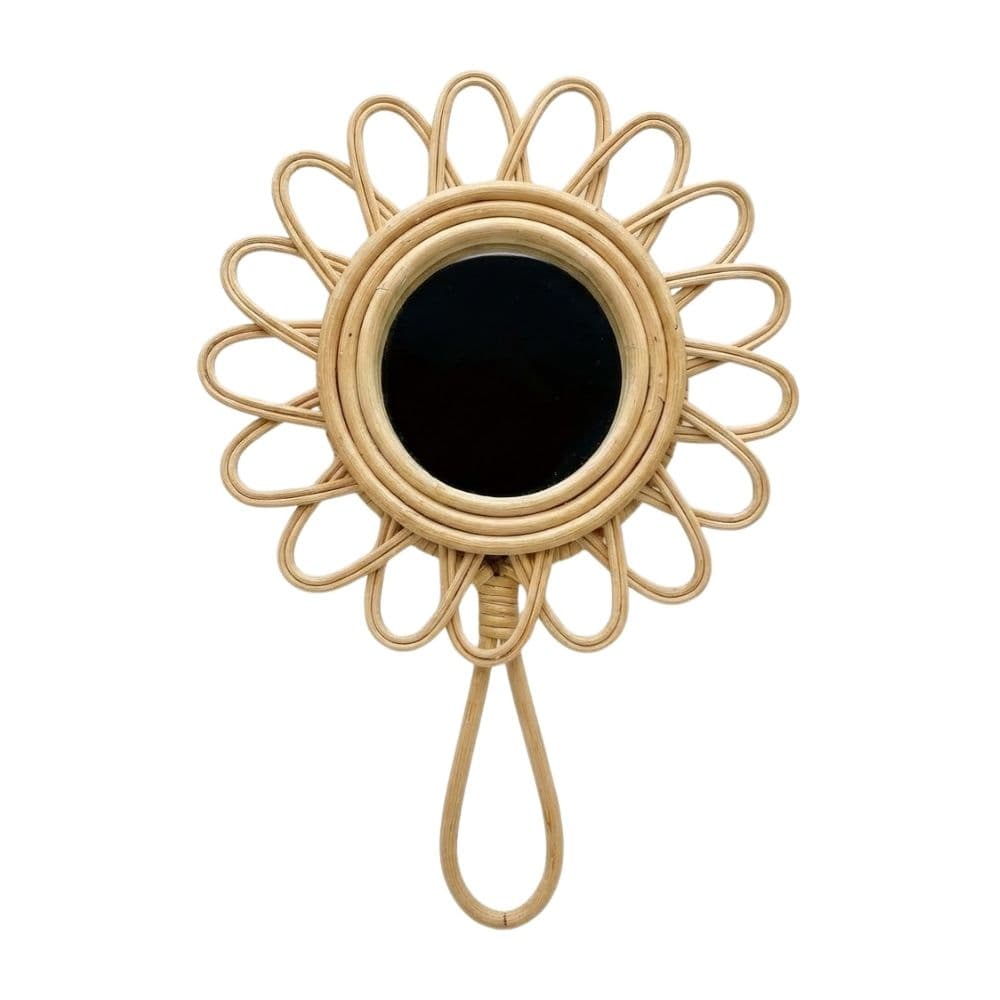 Rattan Toddler Hand Mirror, rattan kids furniture, wholesale, bulk, Vietnam, manufacture