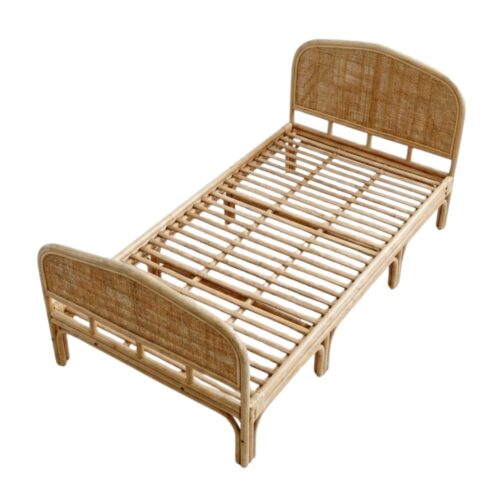 Upholstered Rattan Bed, rattan kid's bed, rattan baby cot, rattan kids toys, rattan kids furniture, wholesale, bulk