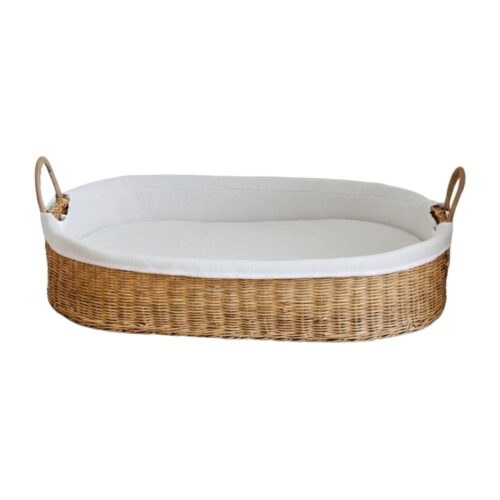Wicker Baby Changing Basket, rattan kids furniture, wholesale, bulk, manufacture, Vietnam